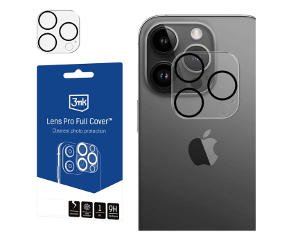Szkło i folia ochronna 3MK Lens Pro Full Cover do iPhone 13 Pro/13 Pro Max 5903108527859